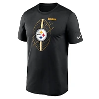 T-shirt Nike Pittsburgh Steelers Legend Icon Performance noir pour homme