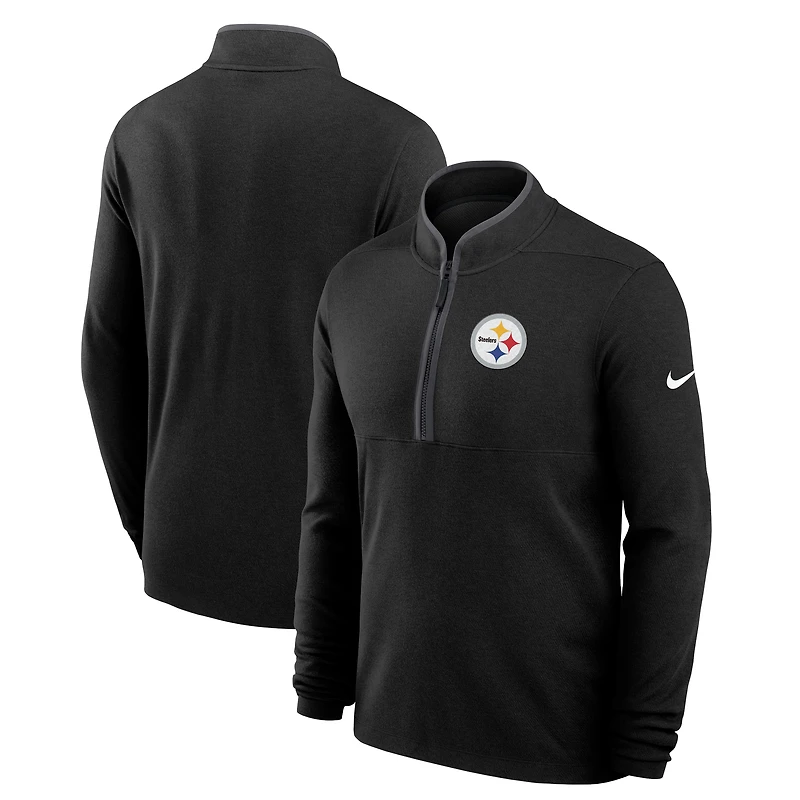 Pull Nike Victory Dri-FIT léger à demi-zip pour homme, noir, des Steelers de Pittsburgh