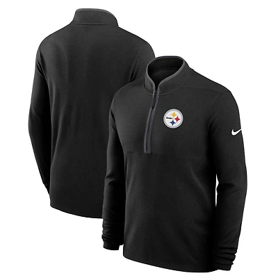 Pull Nike Victory Dri-FIT léger à demi-zip pour homme, noir, des Steelers de Pittsburgh