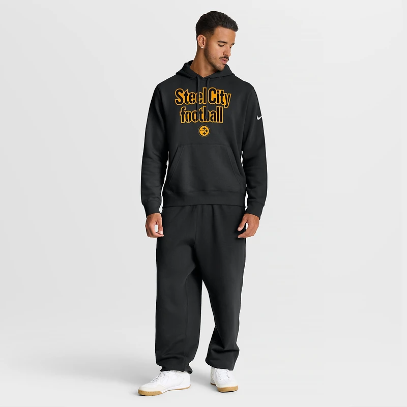 Men's Nike Black Pittsburgh Steelers Local Club Hoodie