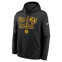 Men's Nike Black Pittsburgh Steelers Local Club Hoodie