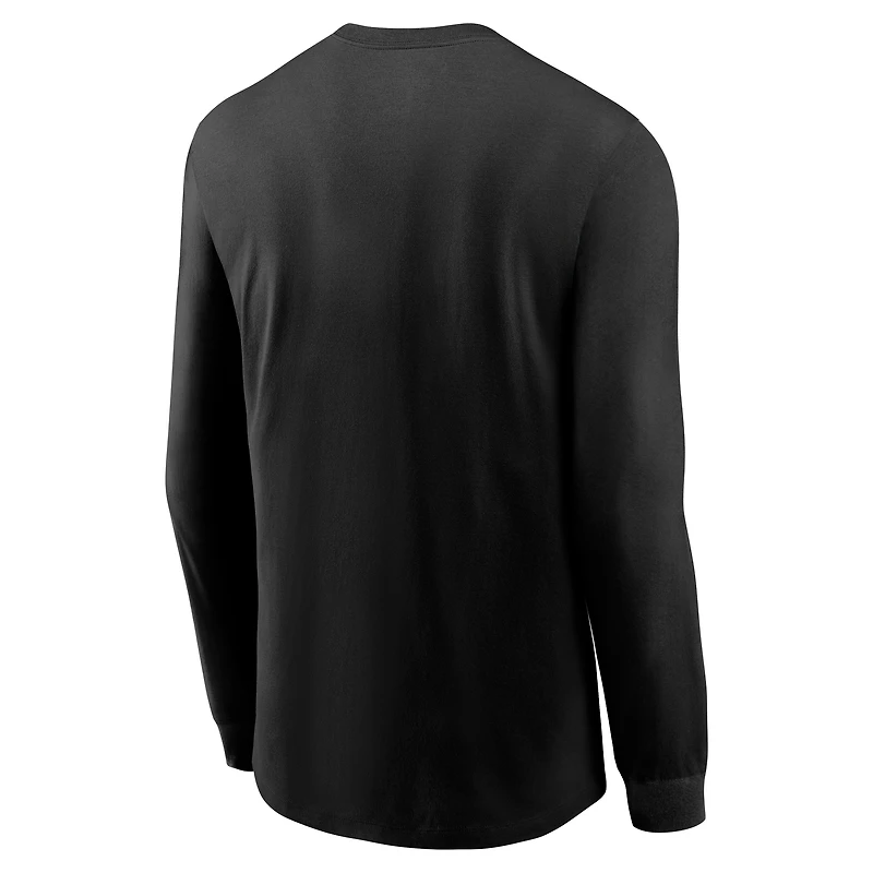 Men's Nike Black Pittsburgh Steelers Play to Win Essential Long Sleeve T-Shirt