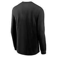 Men's Nike Black Pittsburgh Steelers Play to Win Essential Long Sleeve T-Shirt