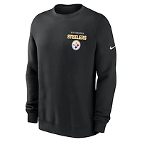 Sweat-shirt en molleton Nike Primetime Club noir des Pittsburgh Steelers pour homme