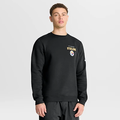 Men's Nike Black Pittsburgh Steelers Primetime Club Fleece Pullover Sweatshirt