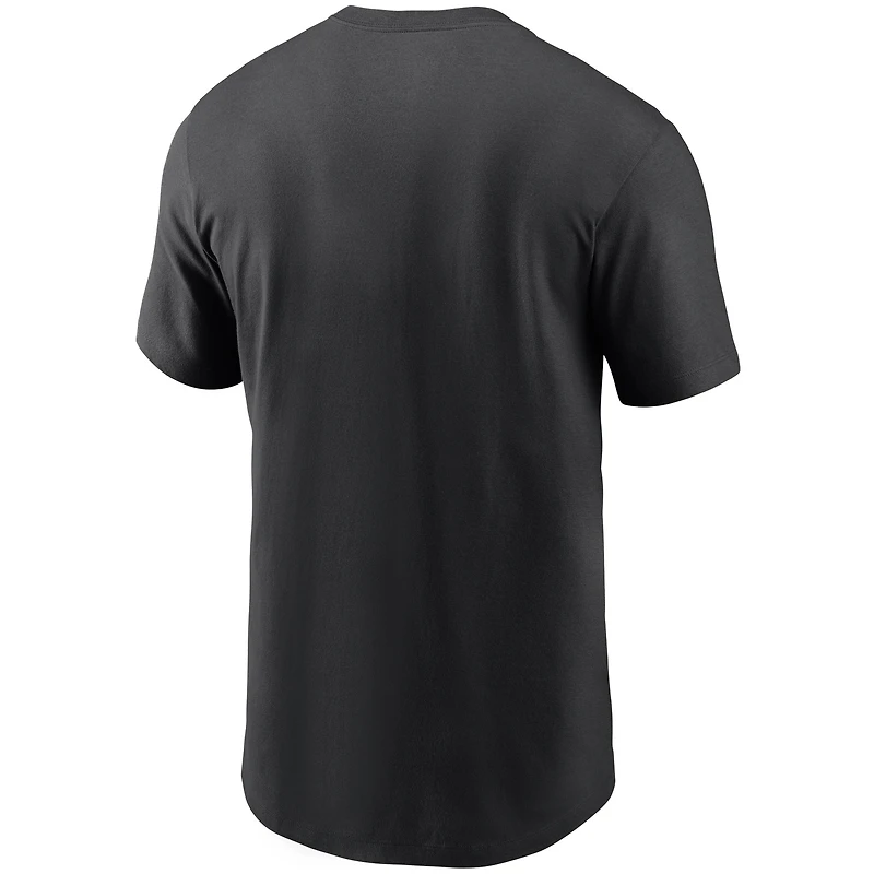 Men's Nike Black Pittsburgh Steelers Primetime Logo Essential T-Shirt