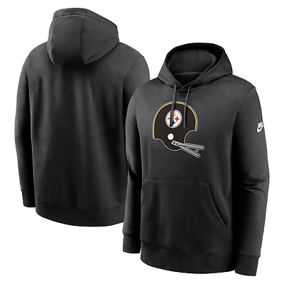 Sweat à capuche avec logo Nike Pittsburgh Steelers Rewind Club noir pour homme