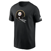 T-shirt essentiel avec logo Nike noir des Pittsburgh Steelers Rewind pour hommes