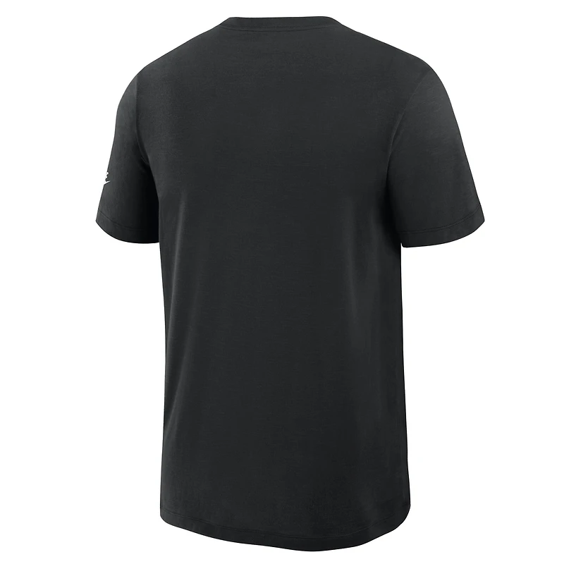 Men's Nike Black Pittsburgh Steelers Rewind Slub Dri-FIT T-Shirt
