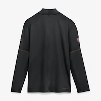 Men's Nike  Black Pittsburgh Steelers Sideline Dri-FIT Half-Zip Pullover