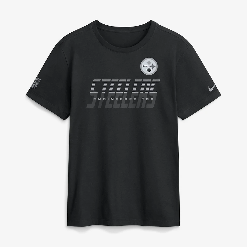 Men's Nike Gray Pittsburgh Steelers Sideline Dri-FIT T-Shirt