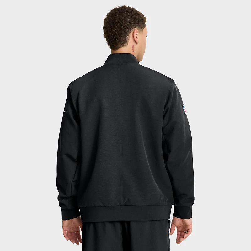 Men's Nike Black Pittsburgh Steelers Sideline Full-Zip Bomber Jacket