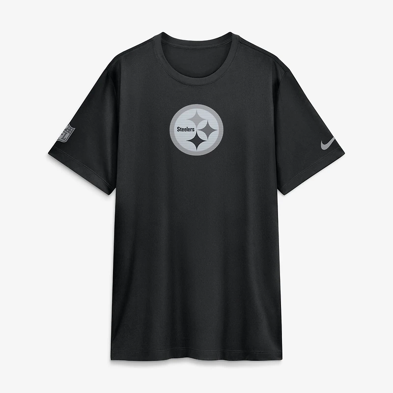 T-shirt Nike Dri-FIT Legend noir Pittsburgh Steelers Sideline pour homme
