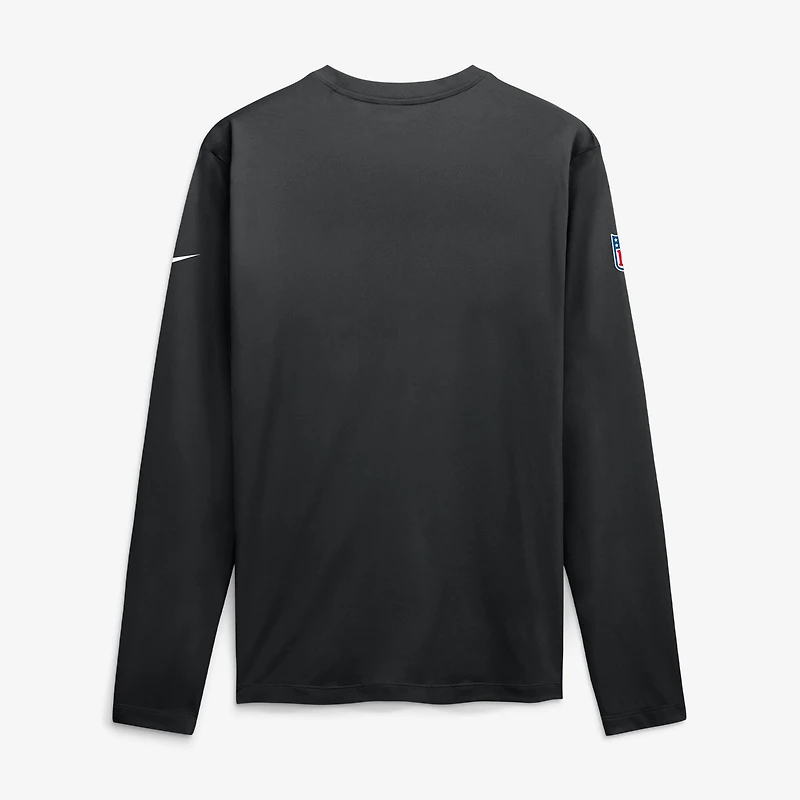 Men's Nike Black Pittsburgh Steelers Sideline Small Logo Legend Dri-FIT Long Sleeve T-Shirt