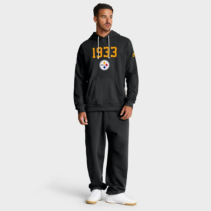 Men's Nike Black Pittsburgh Steelers Sideline Standard Issue Alt 2 Dri-FIT Hoodie