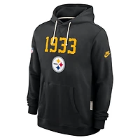 Sweat à capuche Nike noir pour homme des Pittsburgh Steelers Sideline Standard Issue Alt 2 Dri-FIT