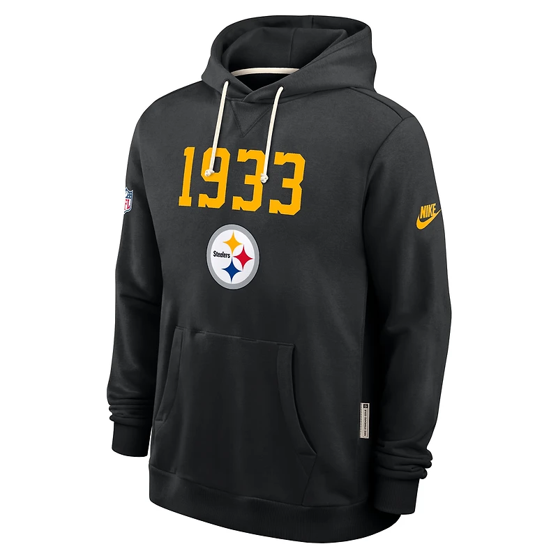 Sweat à capuche Nike noir pour homme des Pittsburgh Steelers Sideline Standard Issue Alt 2 Dri-FIT