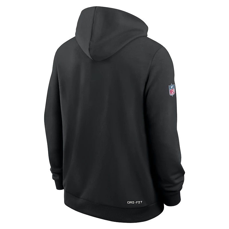 Sweat à capuche Nike noir pour homme des Pittsburgh Steelers Sideline Standard Issue Alt 2 Dri-FIT