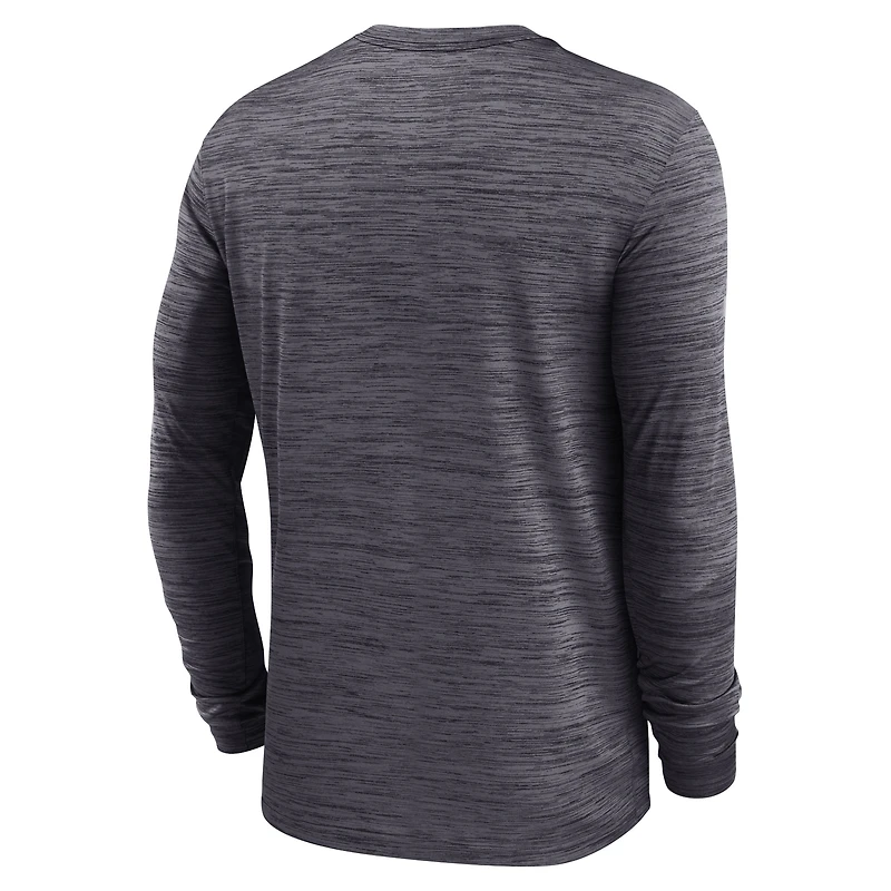 Men's Nike Black Pittsburgh Steelers Sideline Team Velocity Performance Long Sleeve T-Shirt