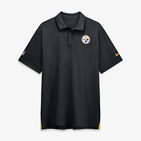 Men's Nike Black Pittsburgh Steelers Sideline Tour Dri-FIT Polo