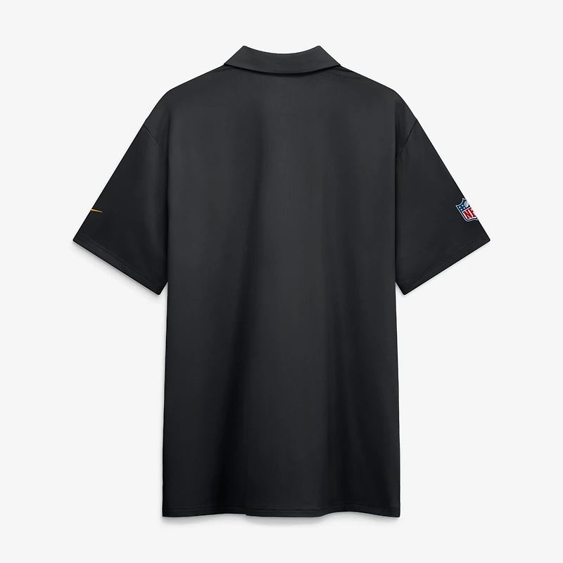 Polo Nike Dri-FIT noir Pittsburgh Steelers Sideline Tour pour homme