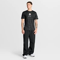 T-shirt Nike noir Pittsburgh Steelers Velocity Ball Carrier Dri-FIT pour homme