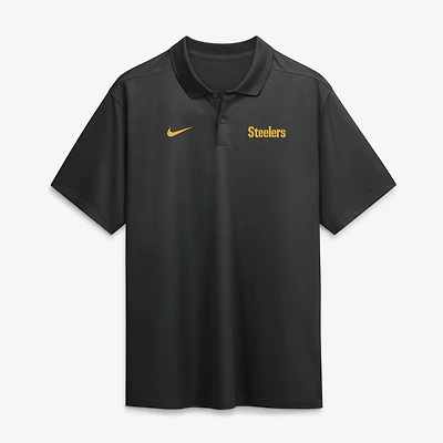Men's Nike Black Pittsburgh Steelers Wordmark Victory Dri-FIT Polo