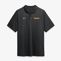 Men's Nike Black Pittsburgh Steelers Wordmark Victory Dri-FIT Polo