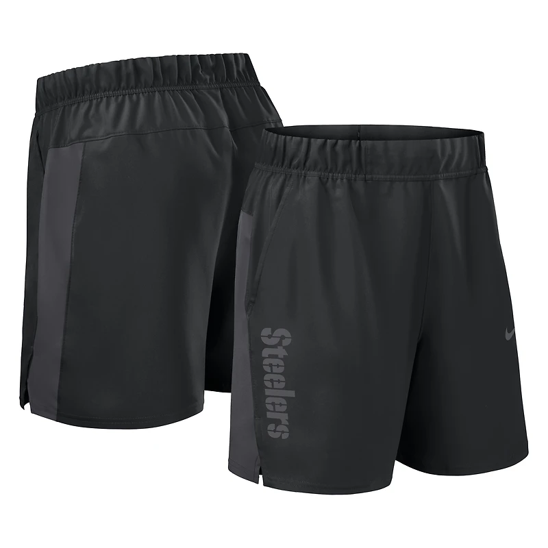 Men's Nike Black Pittsburgh Steelers Woven Victory Dri-FIT Shorts