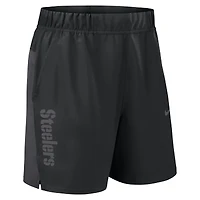 Men's Nike Black Pittsburgh Steelers Woven Victory Dri-FIT Shorts