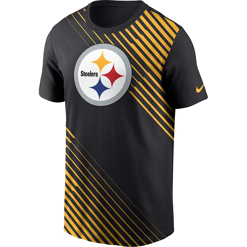 T-shirt Nike Pittsburgh Steelers Yard Line Fashion Asbury noir pour homme