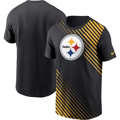 T-shirt Nike Pittsburgh Steelers Yard Line Fashion Asbury noir pour homme
