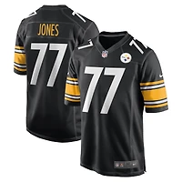 Maillot de match Nike Broderick Jones noir des Steelers Pittsburgh pour homme