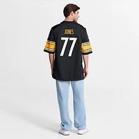 Maillot de match Nike Broderick Jones noir des Steelers Pittsburgh pour homme