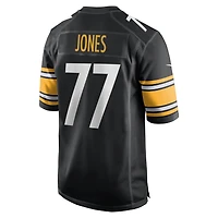 Maillot de match Nike Broderick Jones noir des Steelers Pittsburgh pour homme