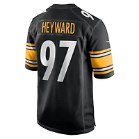 Men's Nike Cameron Heyward Black Pittsburgh Steelers Game Jersey