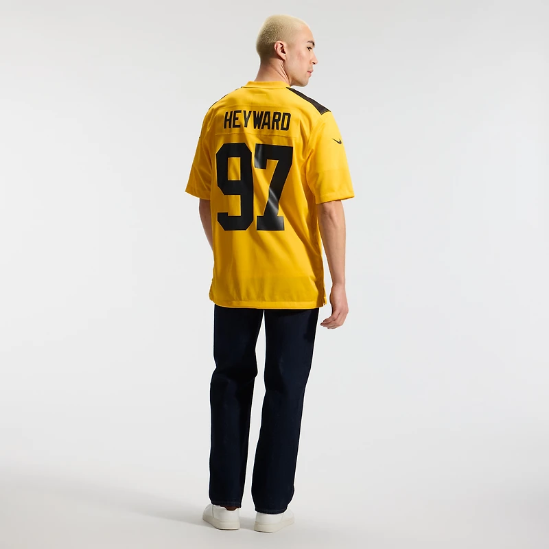 Men's Nike Cameron Heyward Gold Pittsburgh Steelers Alternate 1933 Throwback Game Jersey