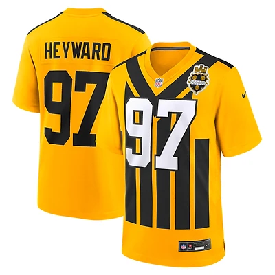 Men's Nike Cameron Heyward Gold Pittsburgh Steelers Alternate 1933 Throwback Game Jersey