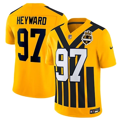 Men's Nike Cameron Heyward Gold Pittsburgh Steelers Alternate Vapor F.U.S.E. Limited Jersey