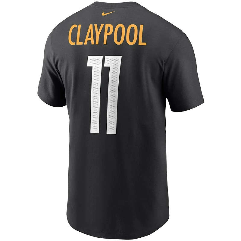 T-shirt Homme Nike Chase Claypool Noir Pittsburgh Steelers