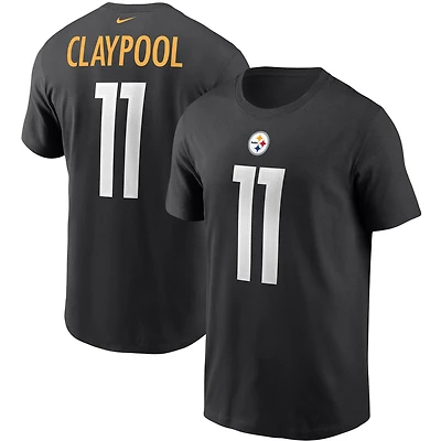 T-shirt Homme Nike Chase Claypool Noir Pittsburgh Steelers