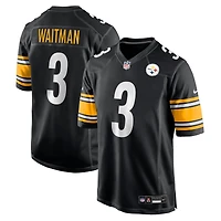 Men's Nike Corliss Waitman  Black Pittsburgh Steelers Team Game Jersey