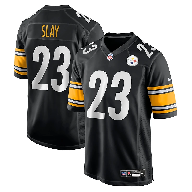 Men's Nike Darius Slay  Black Pittsburgh Steelers Team Game Jersey