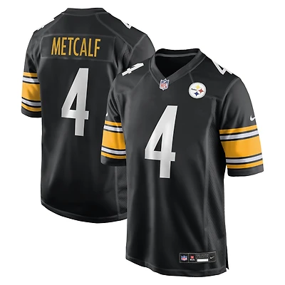 Maillot de joueur jeu Nike DK Metcalf noir pour homme des Steelers Pittsburgh