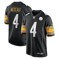 Maillot de joueur jeu Nike DK Metcalf noir pour homme des Steelers Pittsburgh