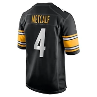 Men's Nike DK Metcalf  Black Pittsburgh Steelers Team Game Jersey