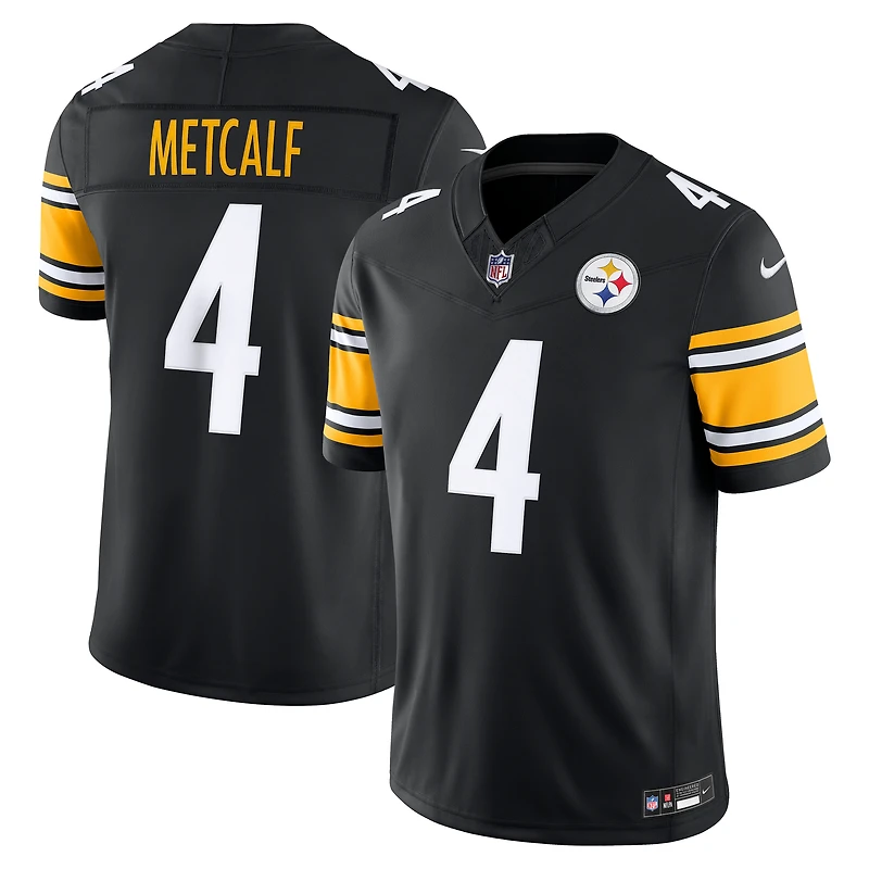 Maillot Nike DK Metcalf noir Pittsburgh Steelers Vapor F.U.S.E. édition limitée cousue pour homme