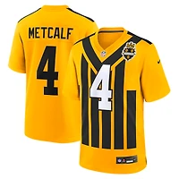 Men's Nike DK Metcalf Gold Pittsburgh Steelers Alternate 1933 Throwback Game Jersey