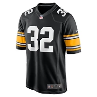 Maillot de joueur retraité alternatif des Pittsburgh Steelers Nike Franco Harris noir pour homme