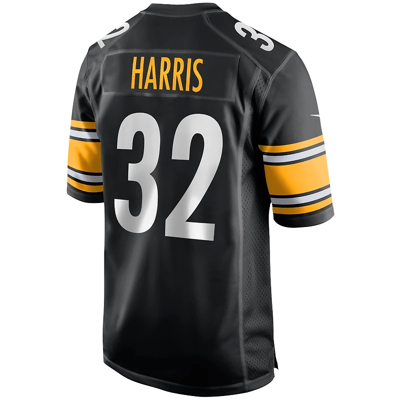 maillot de joueur retraité Nike Franco Harris pour hommes, noir, Pittsburgh Steelers, jeu